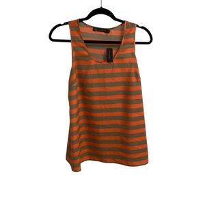 CBR Outback Red Ladies Tank Top Orange Striped Size Medium‎ NWT